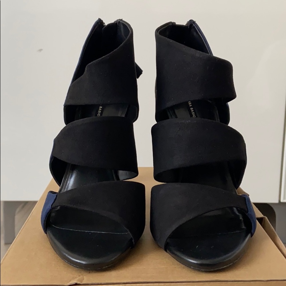 Zara combination black/blue heels